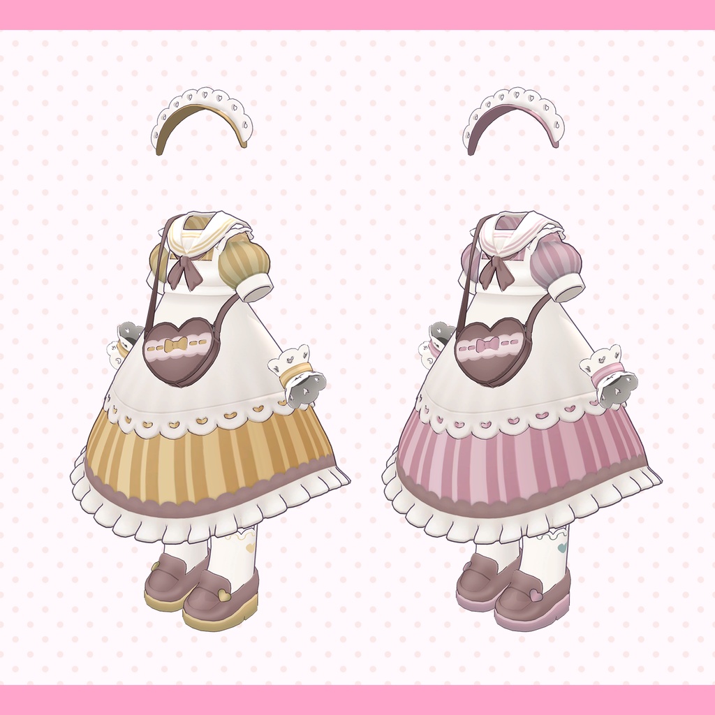 【セット】セーラーメイド&三つ編みツイン