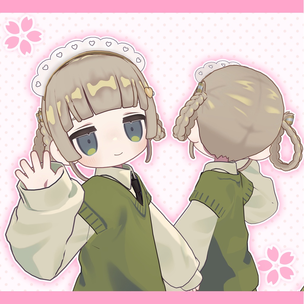 【髪型】三つ編みツイン