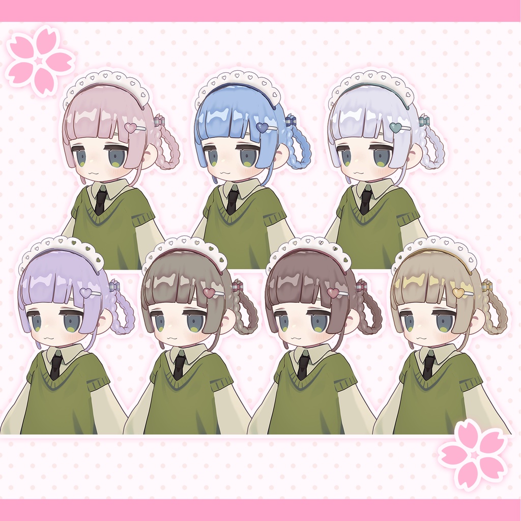 【髪型】三つ編みツイン