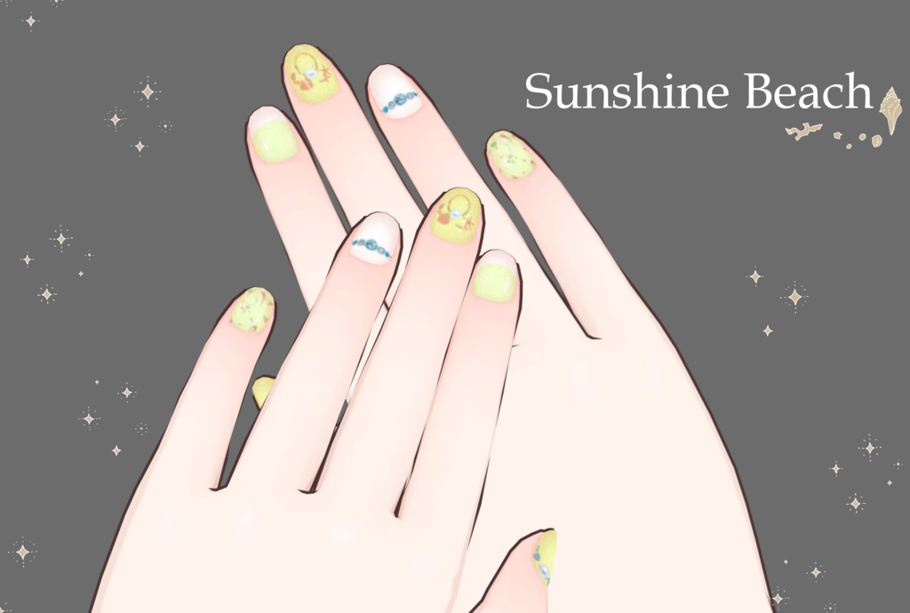 【無料】透羽ちゃん専用 Summer Nail Texture
