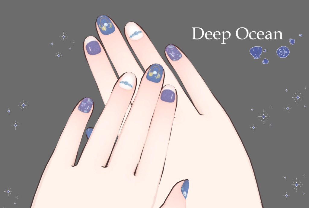 【無料】透羽ちゃん専用 Summer Nail Texture