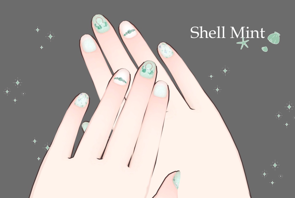 【無料】透羽ちゃん専用 Summer Nail Texture