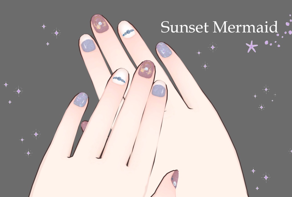 【無料】透羽ちゃん専用 Summer Nail Texture