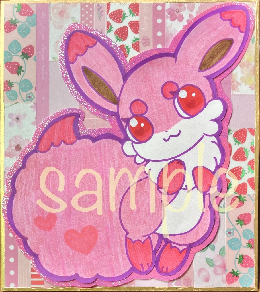 🍓ミニ色紙イラストオーダー🎀