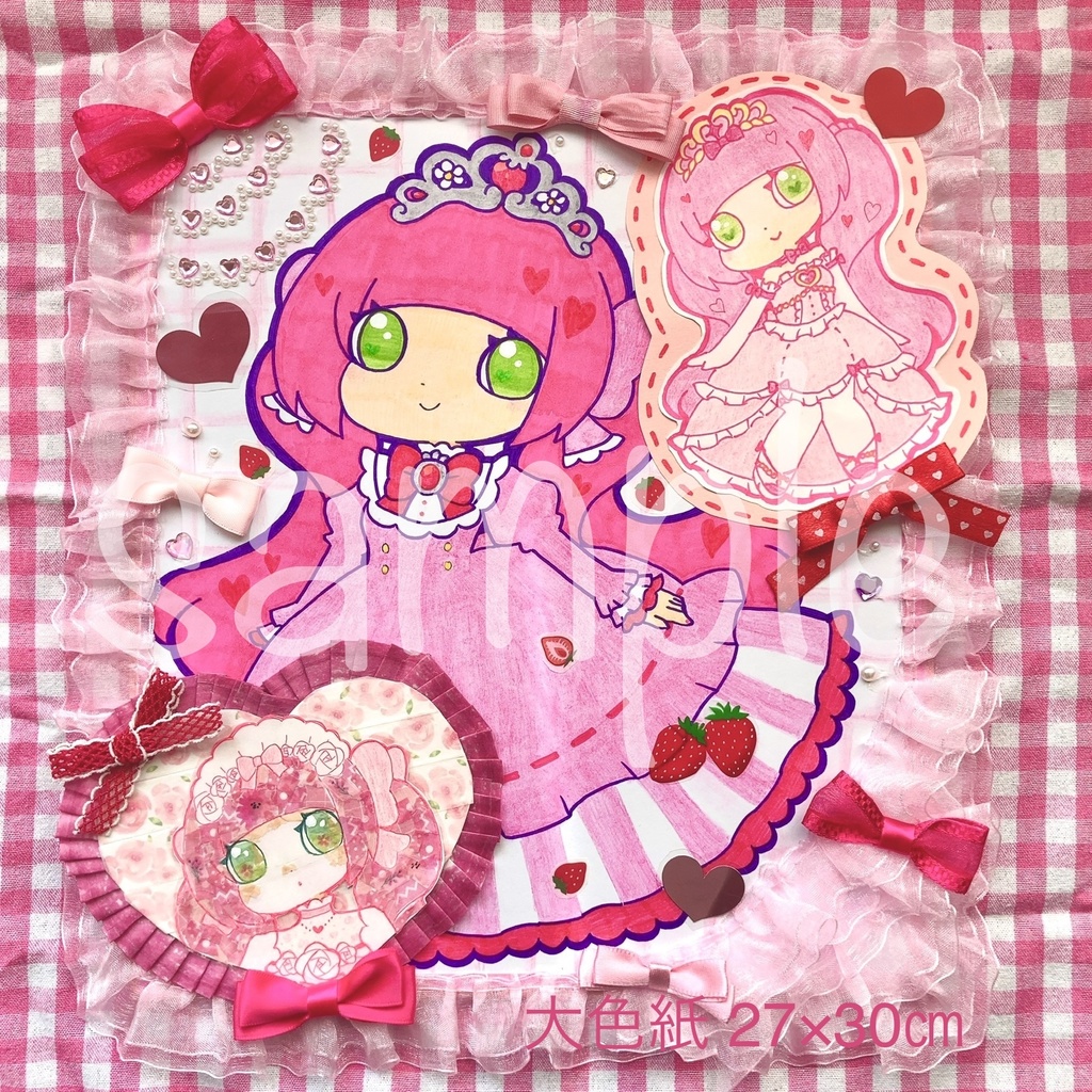🍓ミニ色紙イラストオーダー🎀