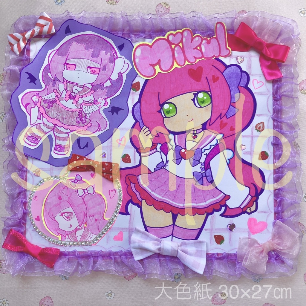 🍓ミニ色紙イラストオーダー🎀