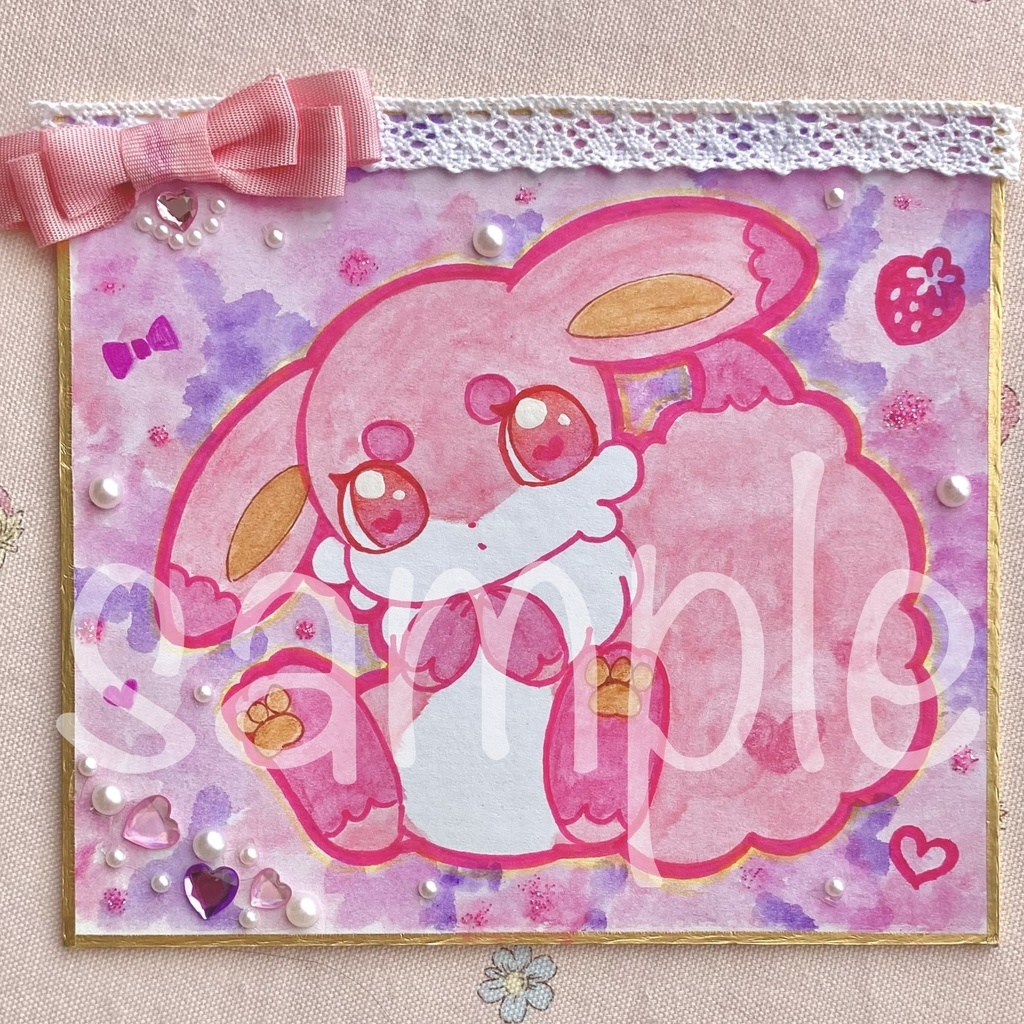 🍓ミニ色紙イラストオーダー🎀