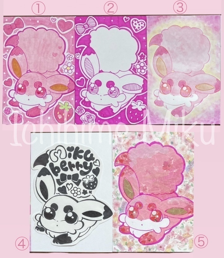 🍓ミニ色紙イラストオーダー🎀