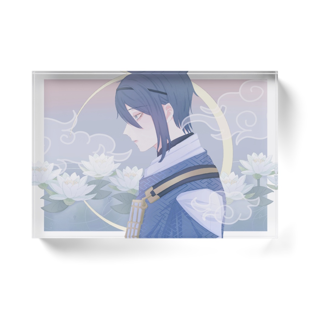 『花と男士』三日月宗近 アクリルブロック