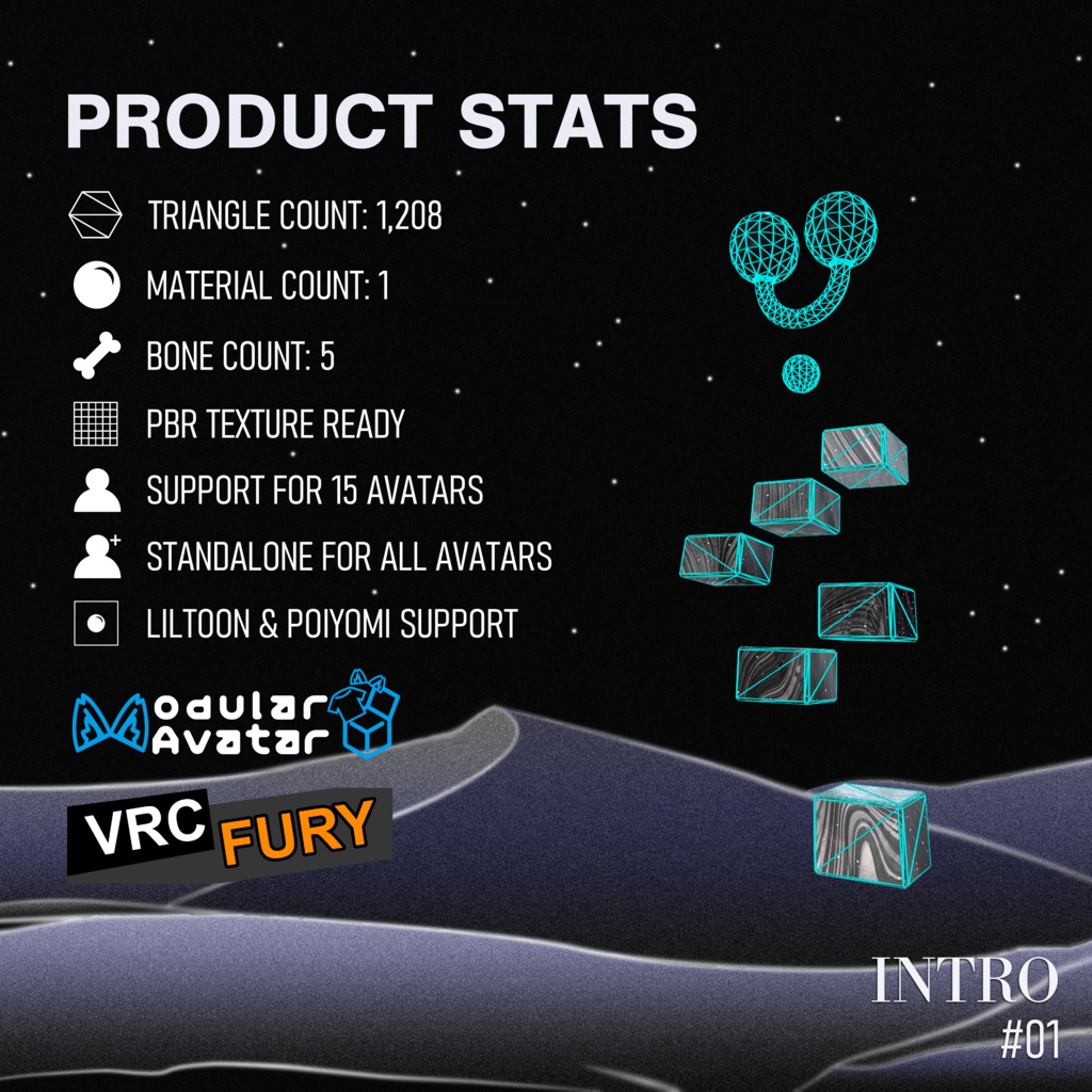 💎 The Concrete Dangle Earring 【FREE / GRATIS / 無料配布 / 무료 배포】