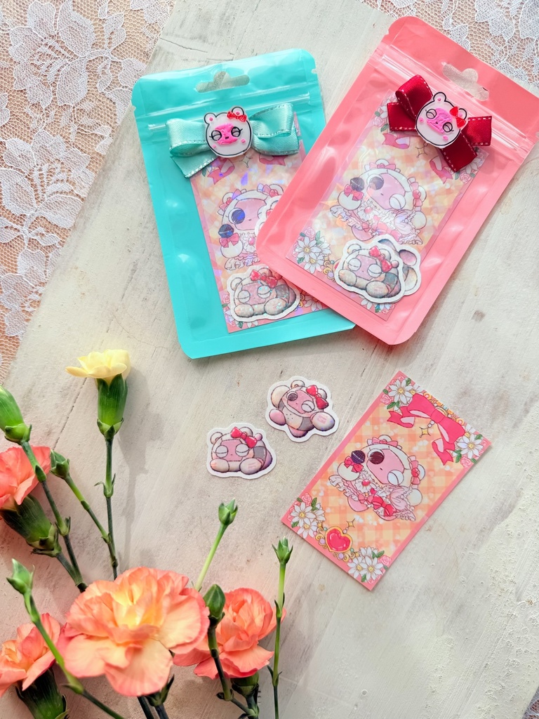 ジャクリーンステッカー＆カードセット