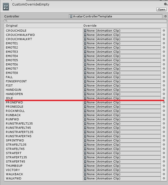 VRchat用idleモーション