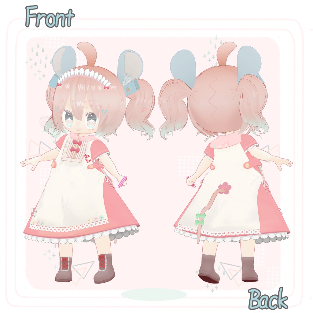 【Quest対応】【VRChat向けモデル】食いしん坊ねずみのまうちゃん