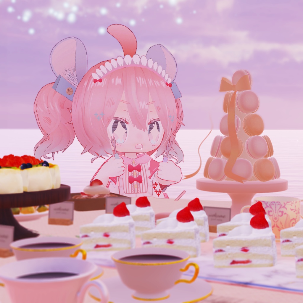 【Quest対応】【VRChat向けモデル】食いしん坊ねずみのまうちゃん