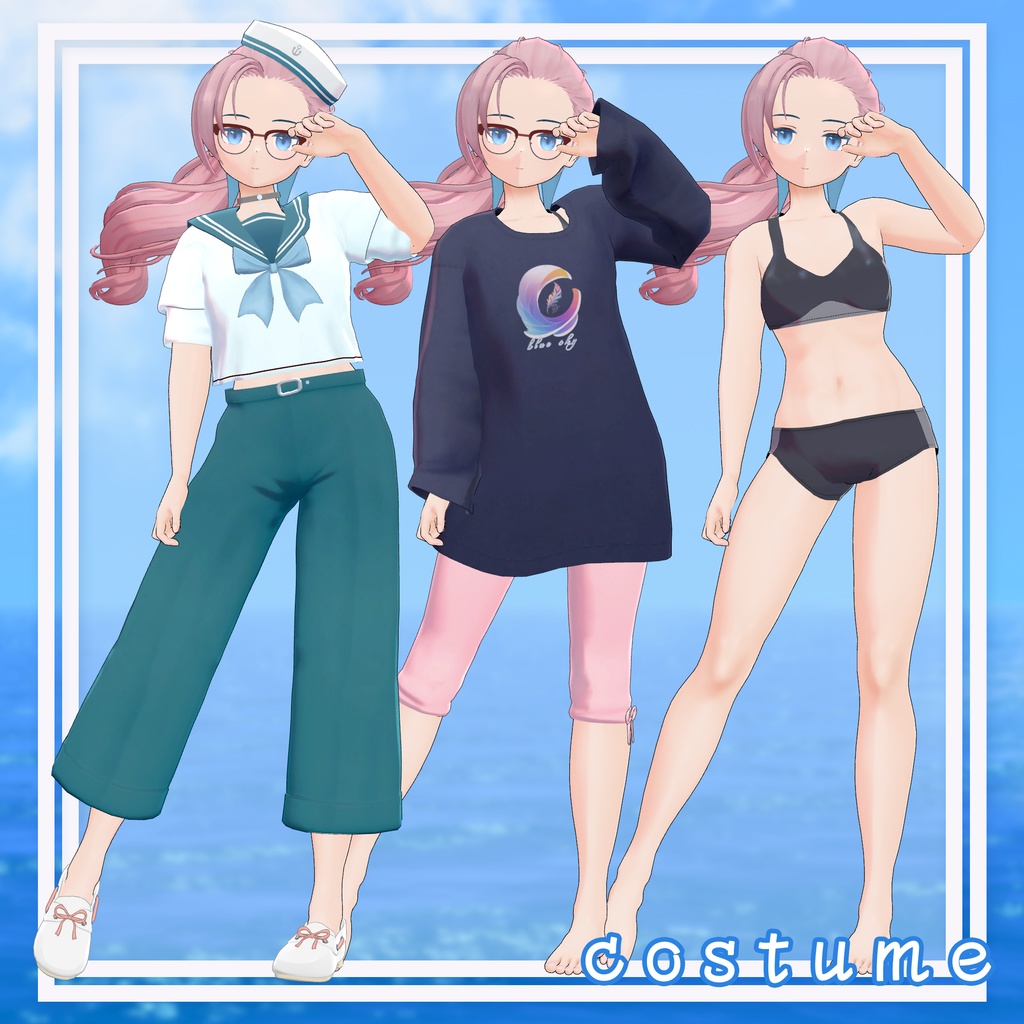 【VRChat向けモデル】おでこちゃん『~Octavia・Decontracte~』