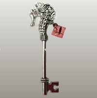 黒ブレーメンのアジトの鍵【シルバー（チャーム赤）】