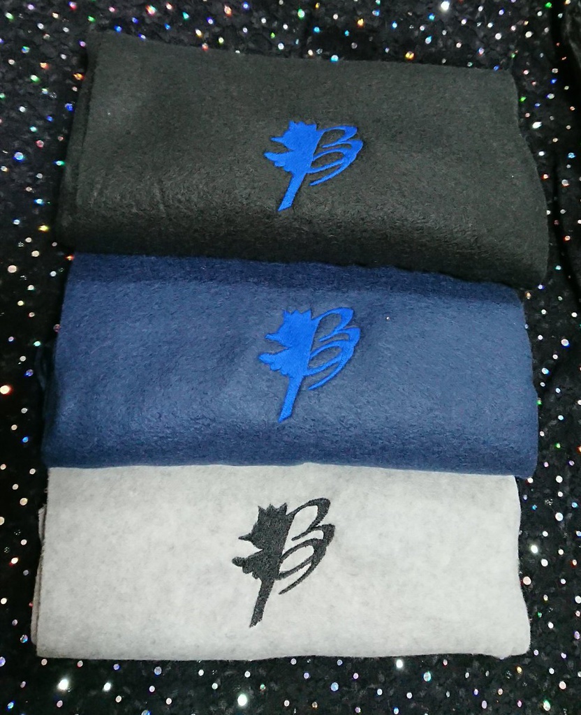 オリジナルマフラー(青マフラー/青ロゴ)