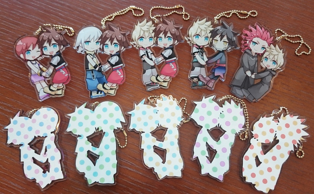 王国心ペアアクキー(おまけステッカー付き)