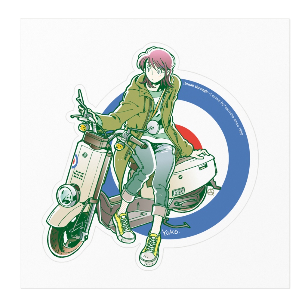 バイクステッカー・vox(大)【break_through→】