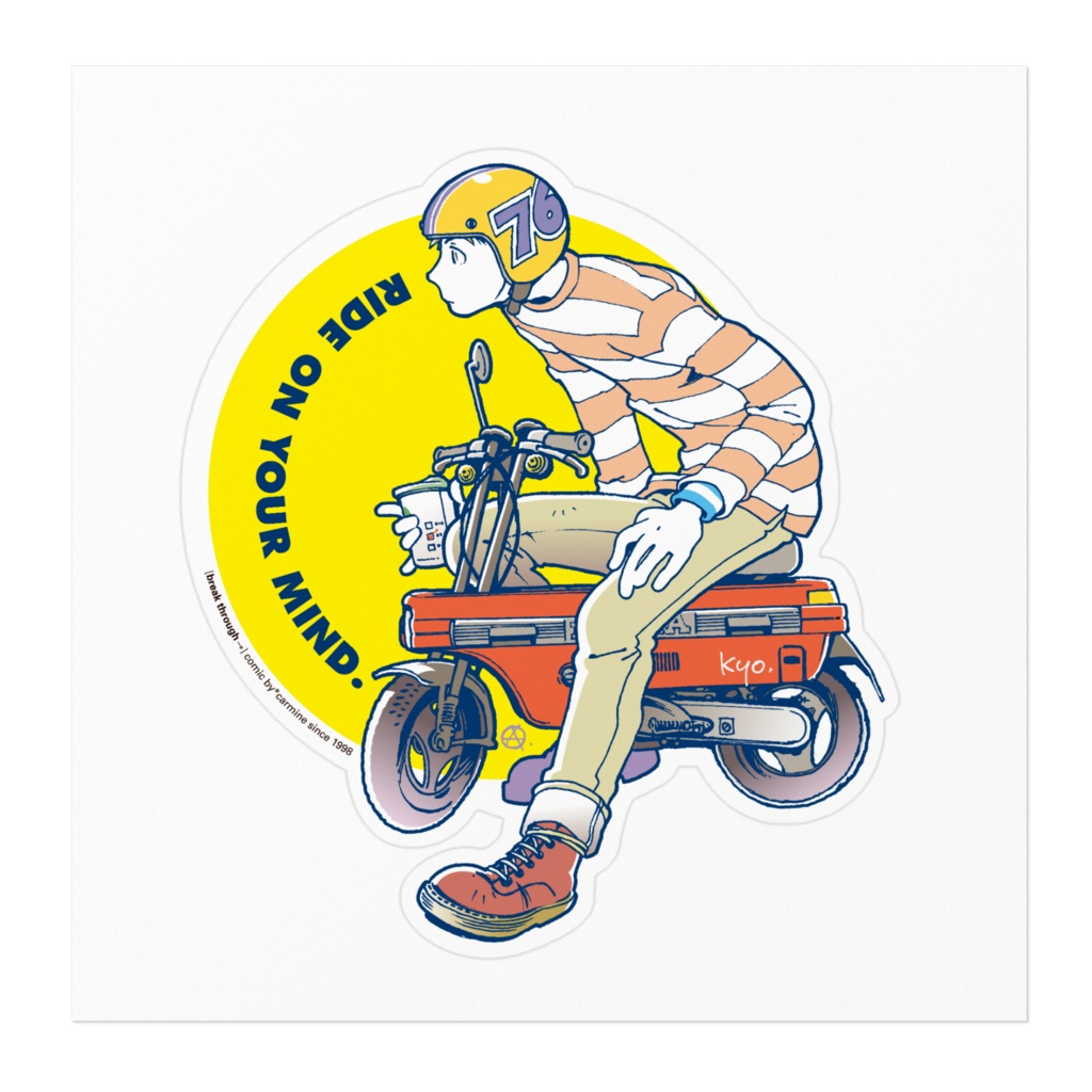 バイクステッカー・motocompo(大)【break_through→】