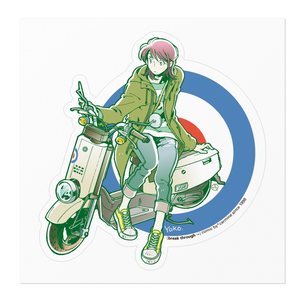 バイクステッカー・vox(小)【break_through→】