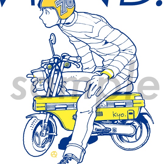 メンズTシャツ(kyo + motocompo)【break_through→】