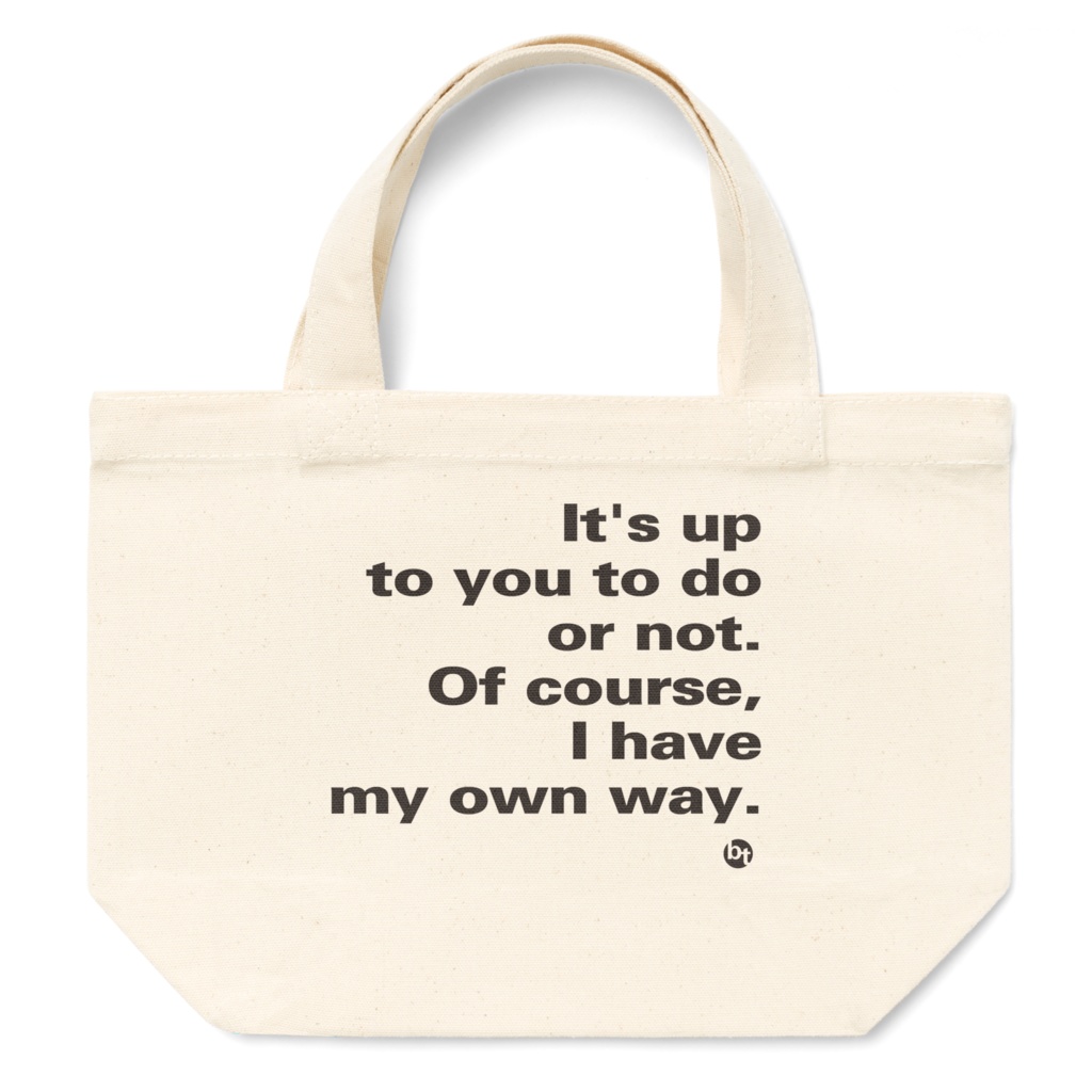 ランチトート（タイポグラフィ）【break_through→】