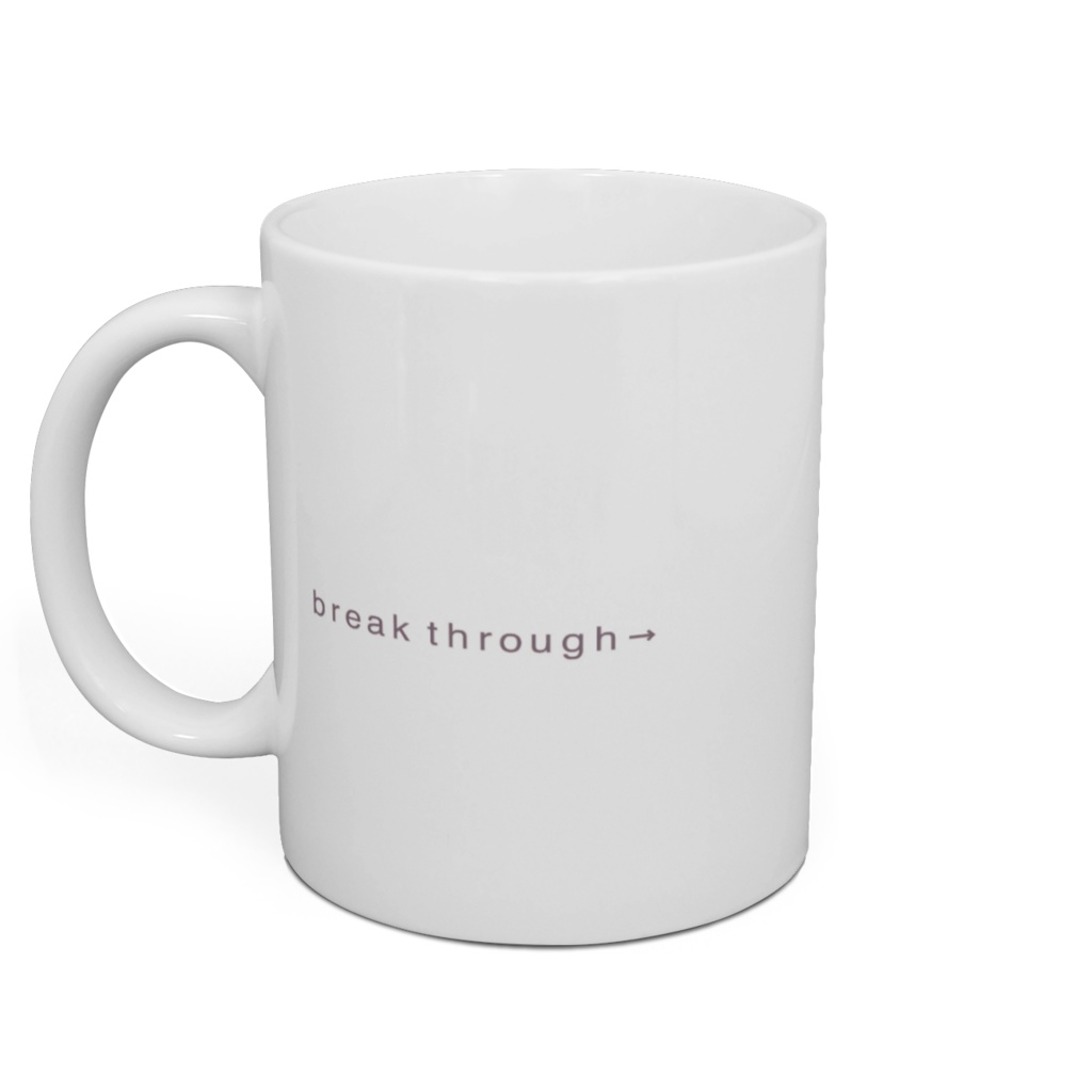 kyo + motocompoホワイトマグ【break_through→】