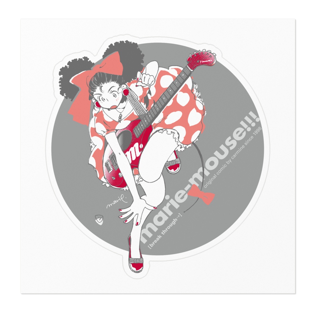 ステッカー・marie mouse(小)【break_through→】