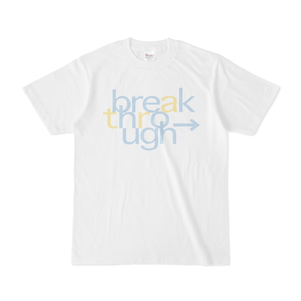 メンズTシャツ(パステル青)【break_through→】