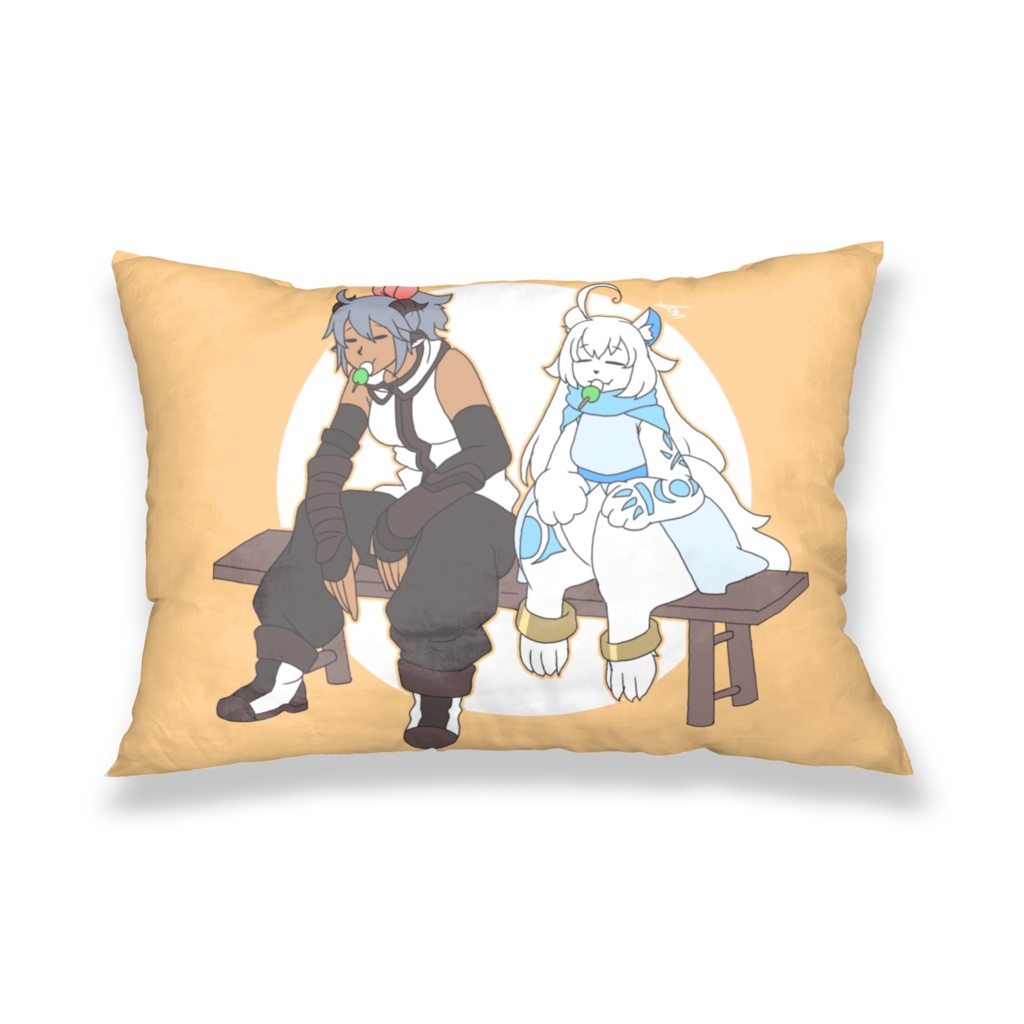 師匠といっしょ　枕カバー