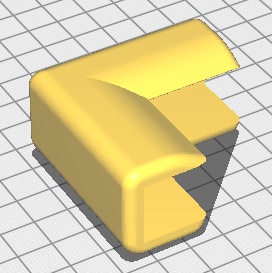 【無料DL】机や天板のコーナーモール(保護材)のSTLデータ