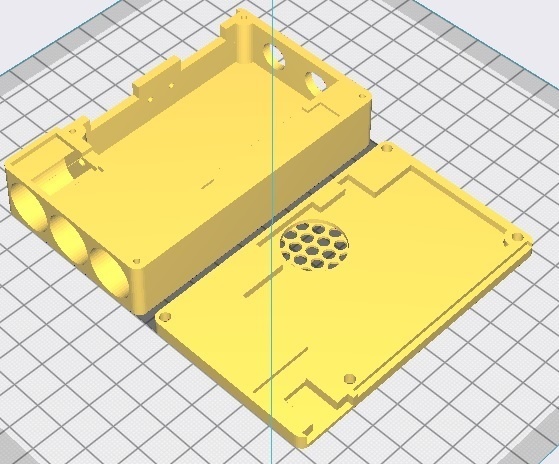 【Ver.UP】ダイソー300円USBミニスピーカーの内蔵アンプで造る 「セパレートアンプ」ケースのSTLデータ