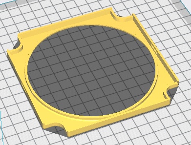 120mm汎用フィルターケースのSTLデータ