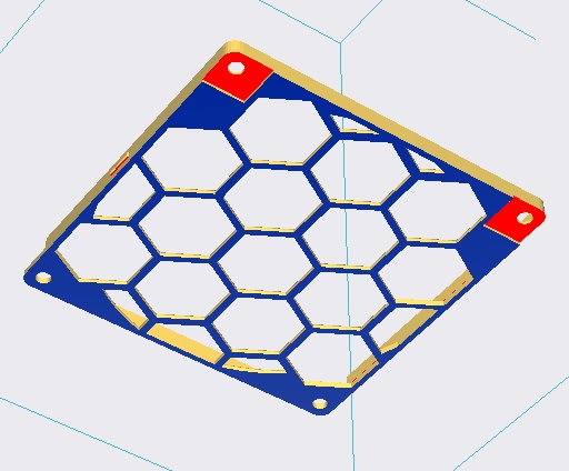 ELUTENG 12cm 2連 USBファン用フィルターケースのSTLデータ