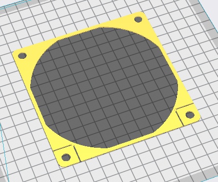 ELUTENG 12cm 2連 USBファン用フィルターケースのSTLデータ