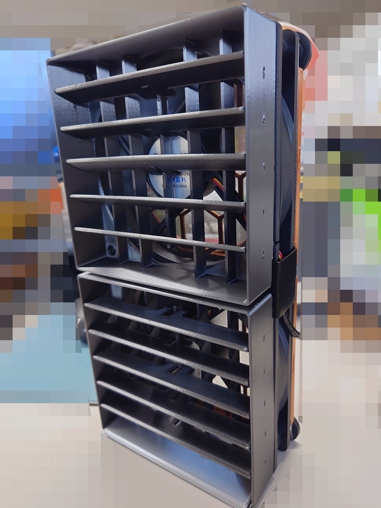 120mmケースファン用 レジスタールーバーのSTLデータ