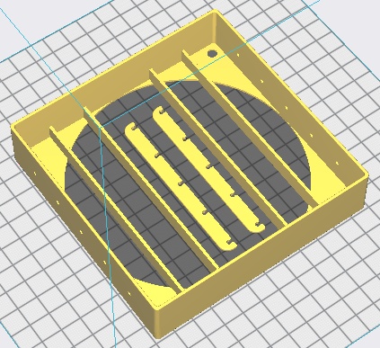 120mmケースファン用 レジスタールーバーのSTLデータ