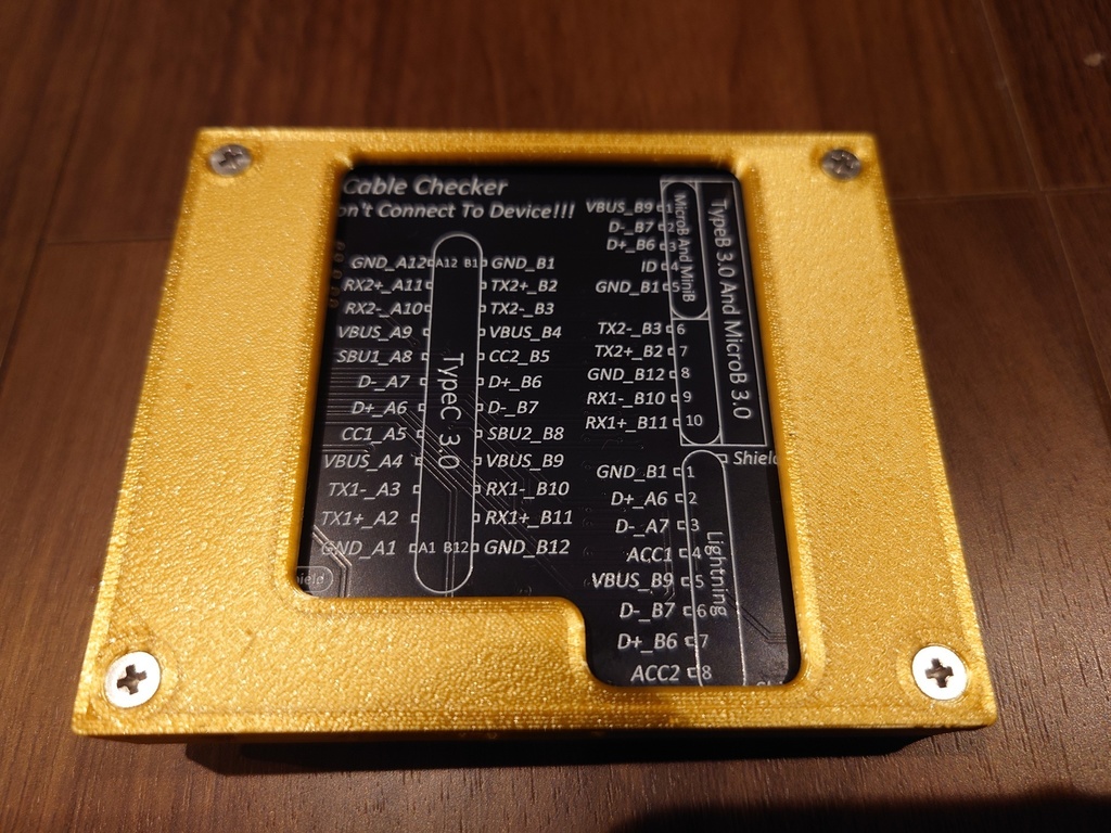 【無料DL】Treedix USBコネクタケーブルチェッカー専用 自作ケースのSTLデータ