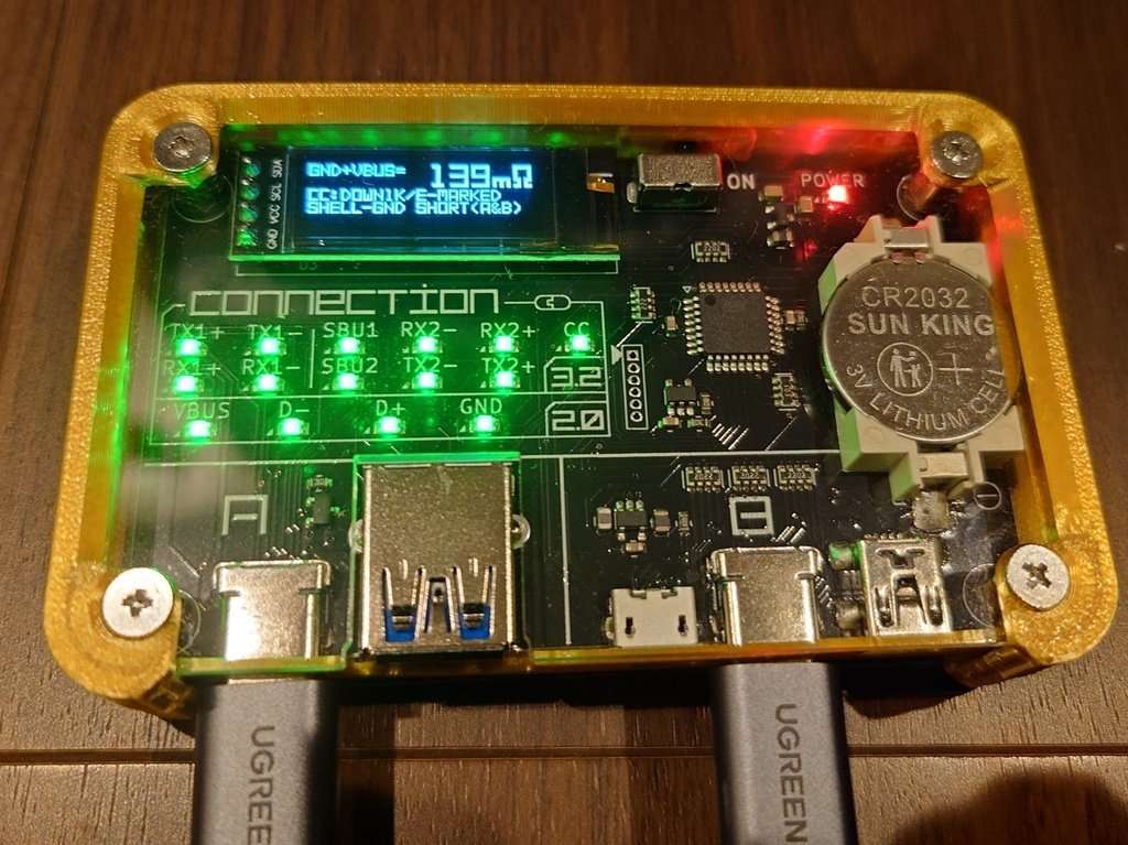 【無料DL】BitTradeOne USB CABLE CHECKER 2 付属ケース 補完キット のSTLデータ