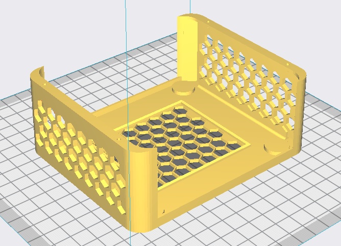 GMKtecミニPC NucBox G3(Plus)用 排気ファン付きフィルターケース のSTLデータ