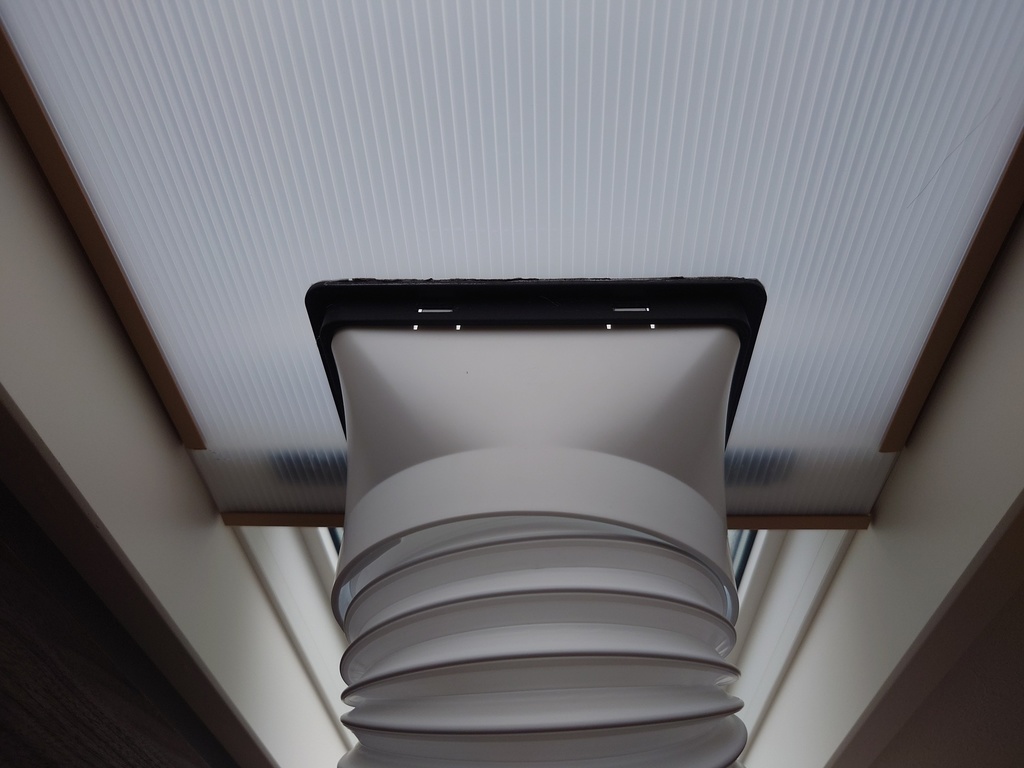 【無料DL】アイリスオーヤマ製 ポータブルクーラー用 排気ダクトフランジ のSTLデータ