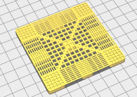 【無料DL】ミニチュアパレットと通い箱 のSTLデータ【更にVer.UP】