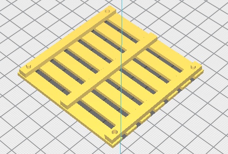 【無料DL】ミニチュアパレットと通い箱 のSTLデータ【更にVer.UP】