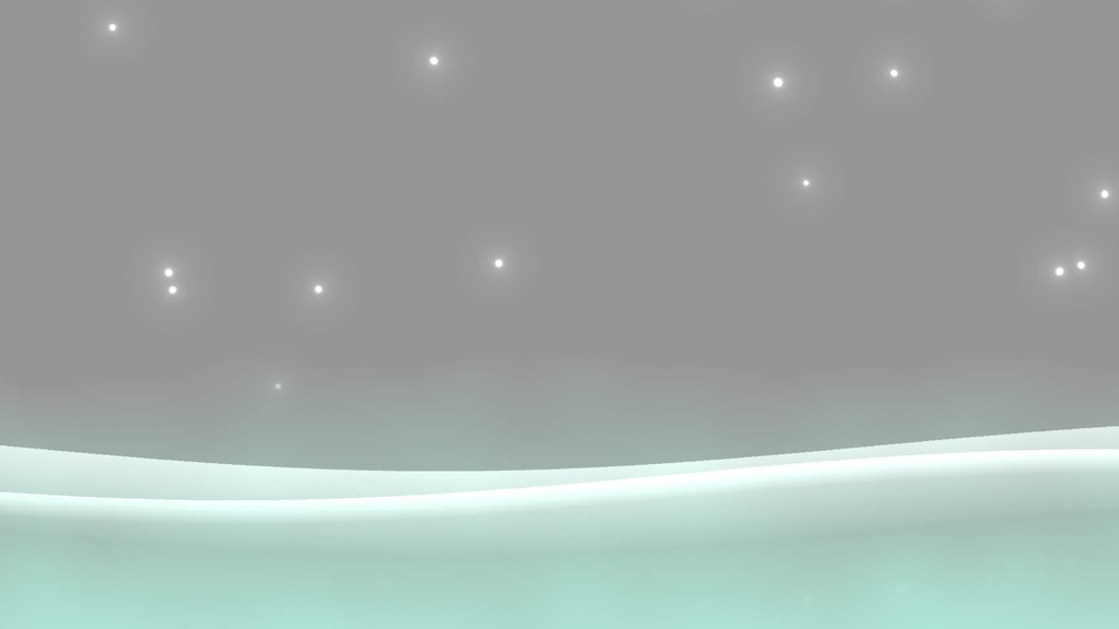 【動画素材 / サンプル】 淡い光の波と雪/ ループ対応 / 無償配布【モーショングラフィックス】