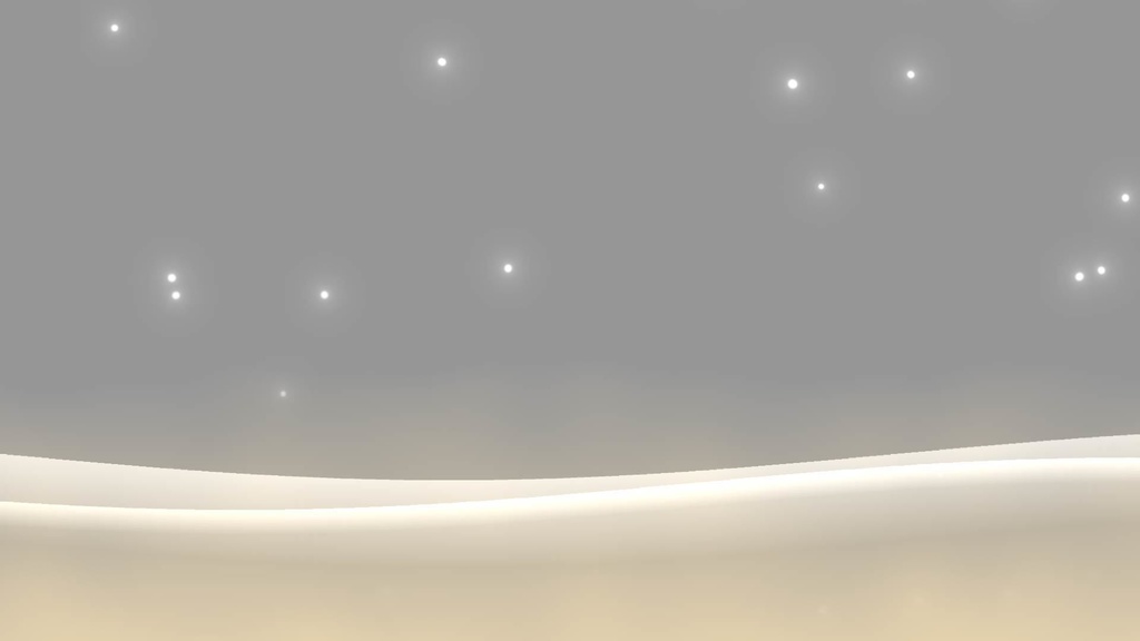 【動画素材 / サンプル】 淡い光の波と雪/ ループ対応 / 無償配布【モーショングラフィックス】