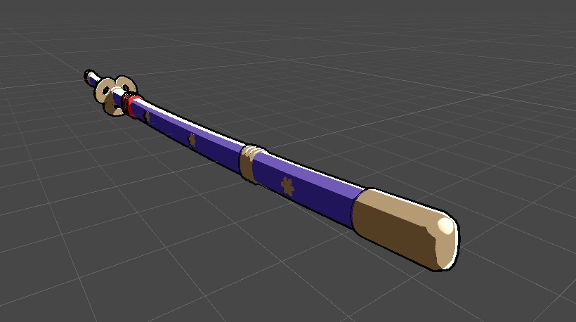 パープル・カタナ | Purple Katana | VRChat Asset + Blend File