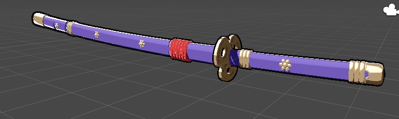 パープル・カタナ | Purple Katana | VRChat Asset + Blend File