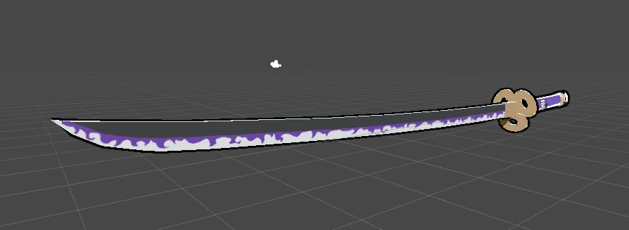 パープル・カタナ | Purple Katana | VRChat Asset + Blend File