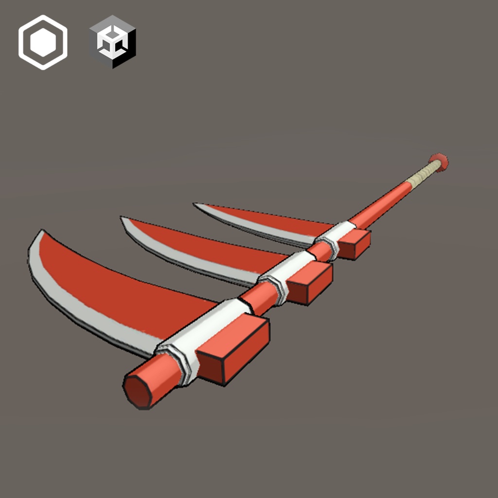 大鎌|VRチャットアセット+ブレンドファイル | Scythe | VR Chat Asset + Blend File